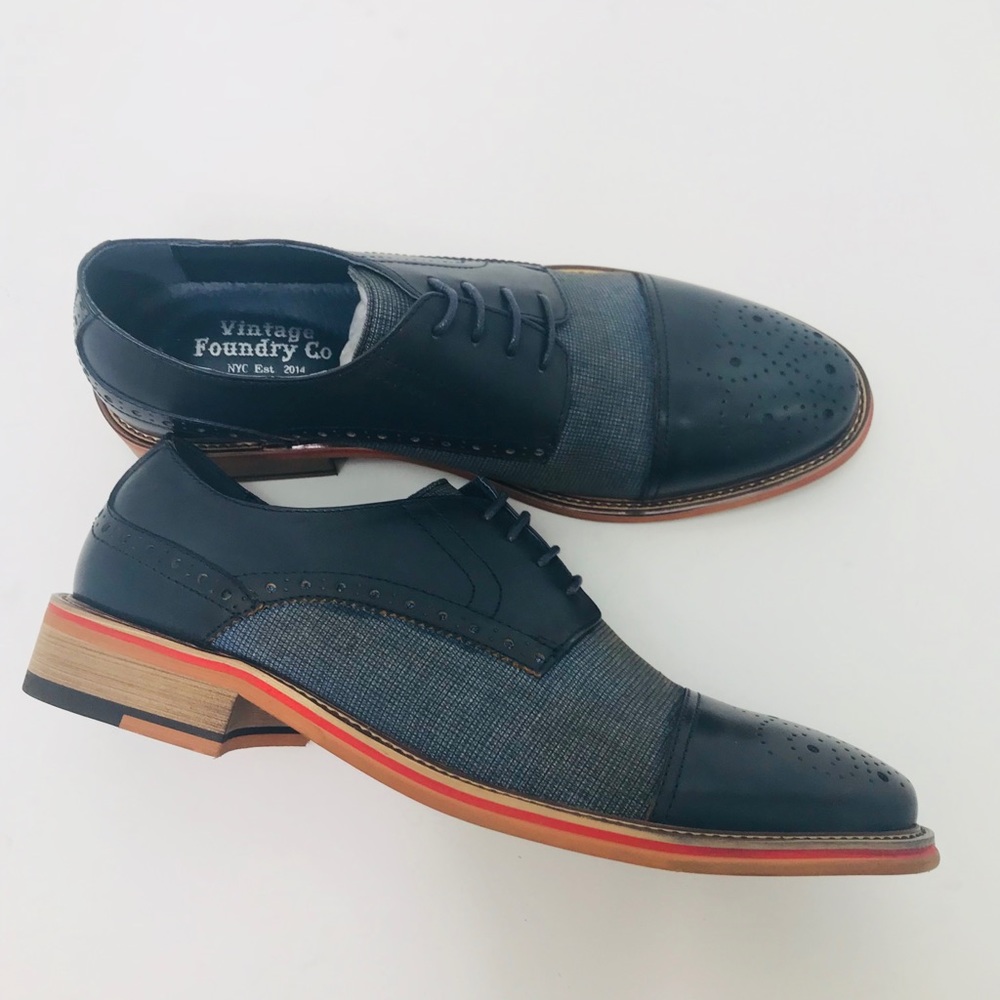 Vintage foundry Zodiac cap toe derby